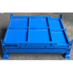 非标重型堆垛铁箱铁框金属周转箱物料箱废料箱工业用铁箱