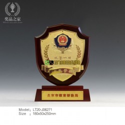 北京退休纪念品  盾形奖牌  表彰奖牌 纪念盾形异形奖牌定制